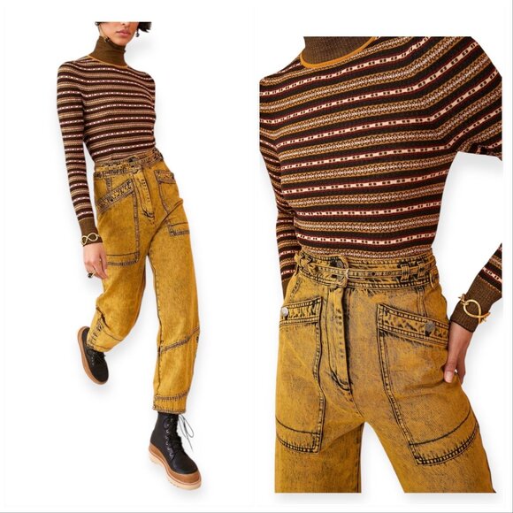 Ulla Johnson Harris Jeans, Marigold, Size 6, New with tag, MSRP $465 - Picture 2 of 15